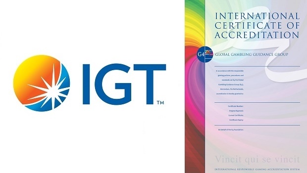 IGT recebe certificação de jogo responsável por suas operações globais
