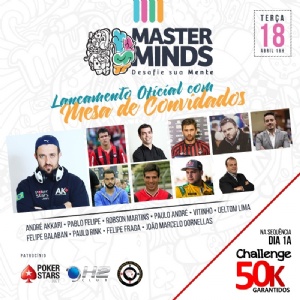 MasterMinds Curitiba será lançado hoje com transmissão ao vivo