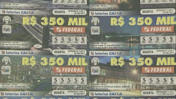 Bilhete especial da loteria federal homenageia Piracicaba