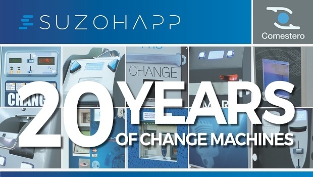 SuzoHapp celebrates 20 years of Comestero change machines