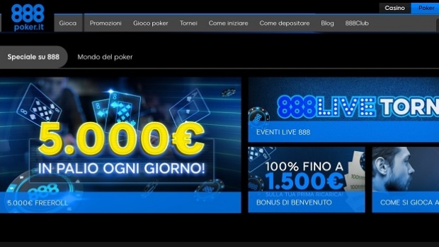 888poker entra no mercado italiano