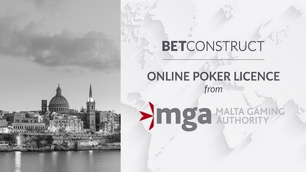 BetConstruct recebe aprovação da MGA para adicionar poker ao seu portfólio