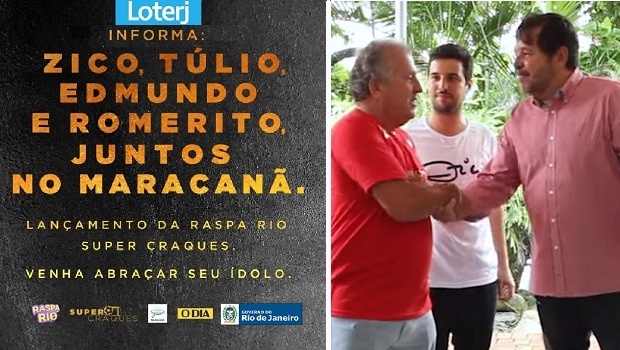 Loterj reúne ídolos do futebol para lançamento no Maracanã