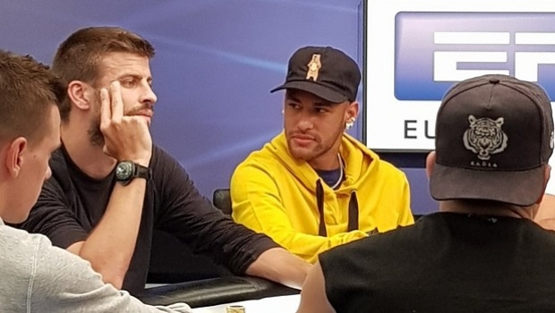 Neymar participa de torneio do Pokerstars com Piqué, Lo Celso e Akkari