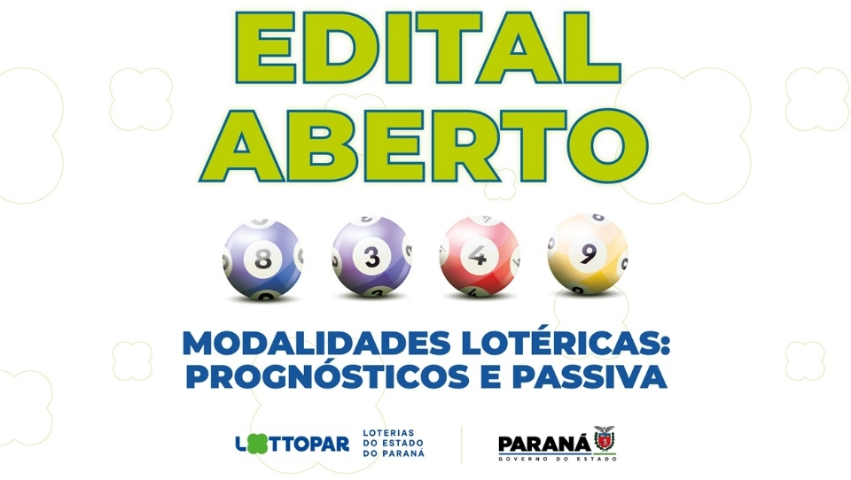 Lottopar lança licitação para loteria de prognósticos numéricos e