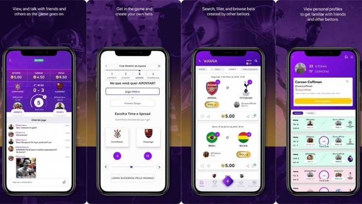 Wanna reúne apostas esportivas e redes sociais em app que pretende revolucionar o mercado