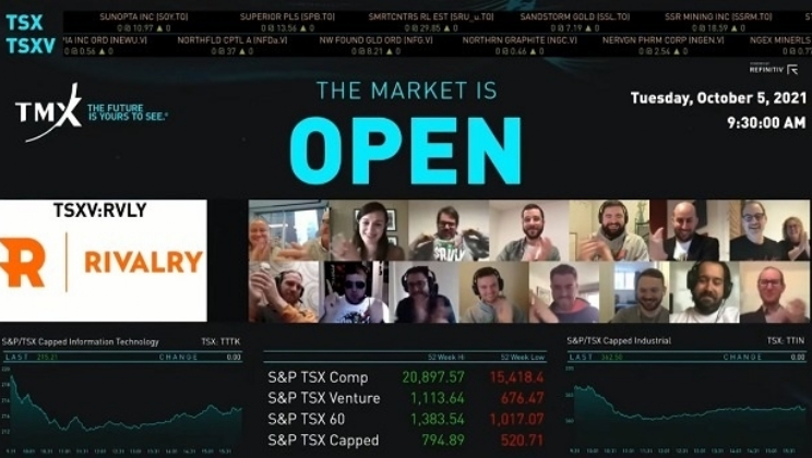 Ações da Rivalry começam a ser negociadas na Bolsa de Valores do Canadá