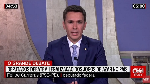 Deputados Carreras e Cezinha debatem legalização dos jogos na CNN Brasil