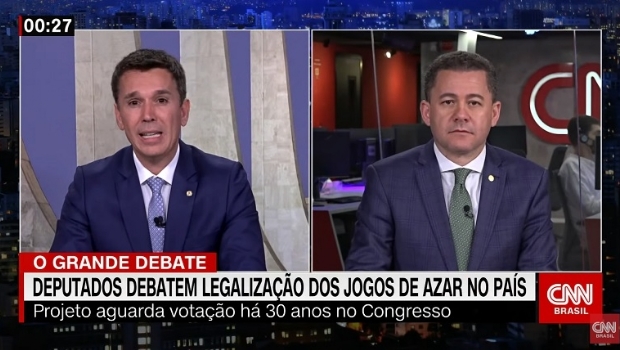 Deputados Carreras e Cezinha debatem legalização dos jogos na CNN Brasil