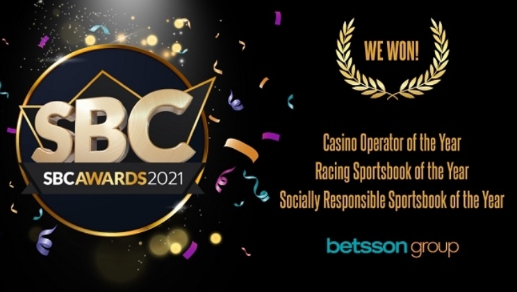 Hat-trick para o Betsson Group no SBC Awards 2021