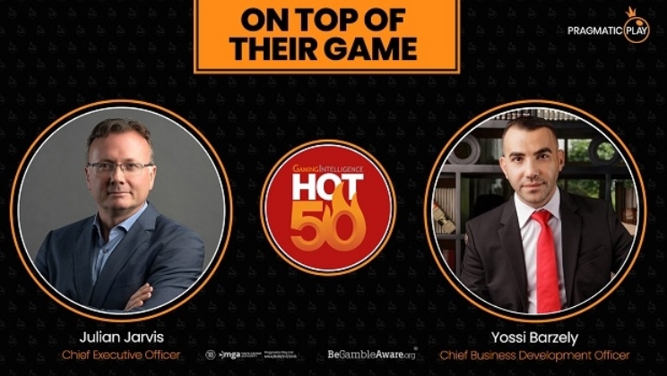 Executivos da Pragmatic Play ocupam seu lugar na lista Hot 50