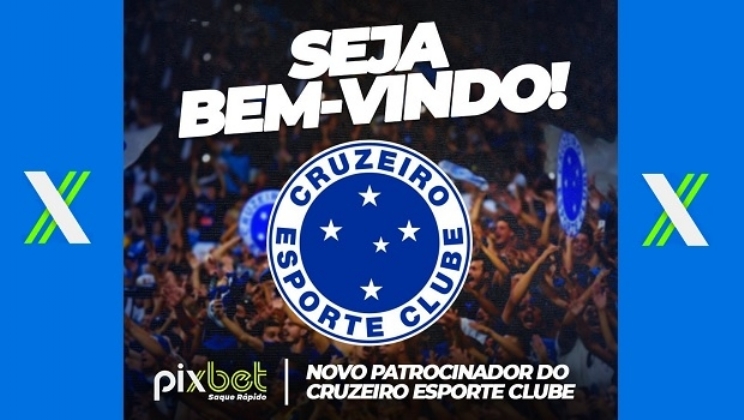 Cruzeiro fecha patrocínio com o site de apostas PixBet para a camisa