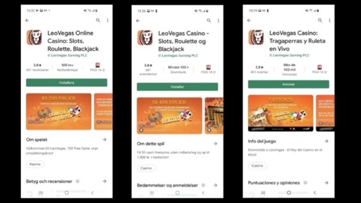 LeoVegas é o primeiro operador de jogos na Google Play Store