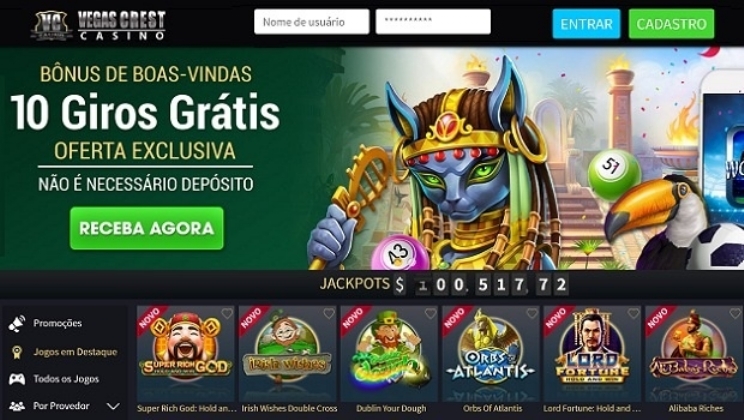 Vegascrest Brasil remodela seu site e cria promoções especiais para atrair novos clientes