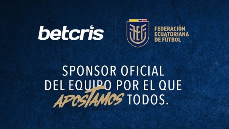 Betcris é o novo patrocinador oficial da Seleção Equatoriana de Futebol rumo ao Catar em 2022