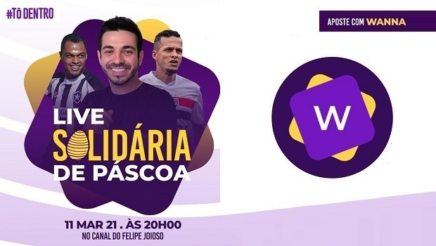 Bookmaker Wanna joins Dodô e Souza for Easter "Live Solidária"