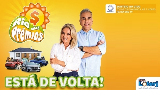 Loterj relança “Rio de Prêmios” a partir de 18 de abril pela Record TV