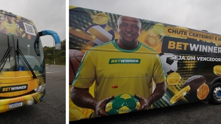 Com Roberto Carlos, Betwinner inicia período de exposição em ônibus de São Paulo