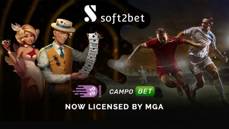 Soft2Bet obtém licenças MGA para duas novas marcas de cassino