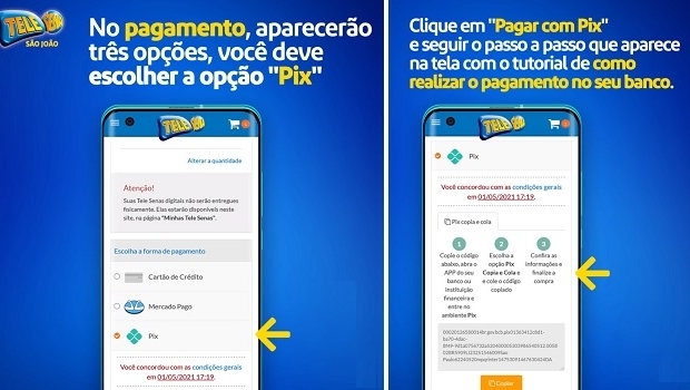 Tele Sena agora pode ser adquirida por meio do PIX