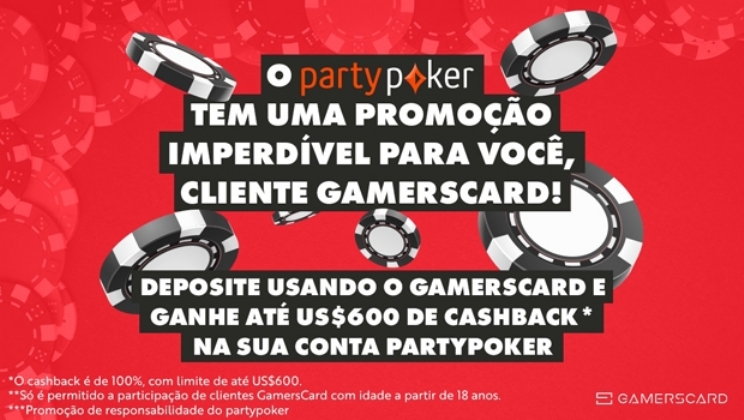 Site partypoker lança uma promoção exclusiva para os clientes GamersCard