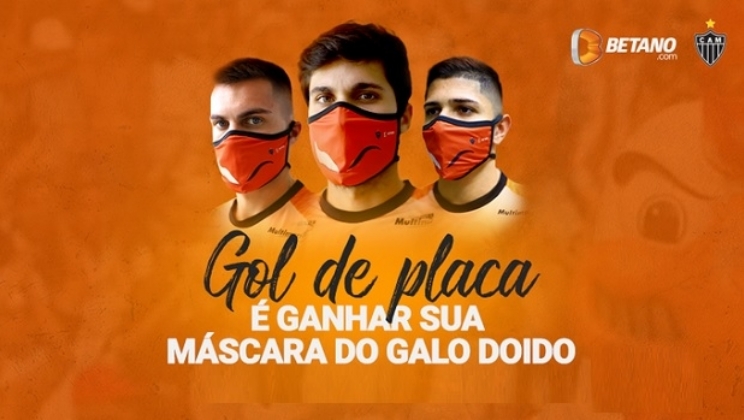 Betano presenteia a máscara do “Galo Doido” para proteger os torcedores do Atlético