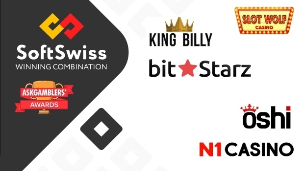 Five SoftSwiss online casino brands in finals for AskGamblers Awards 2021