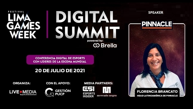 Pinnacle’s Florencia Brancato to speak on eSports betting at Lima Games Week Digital Summit