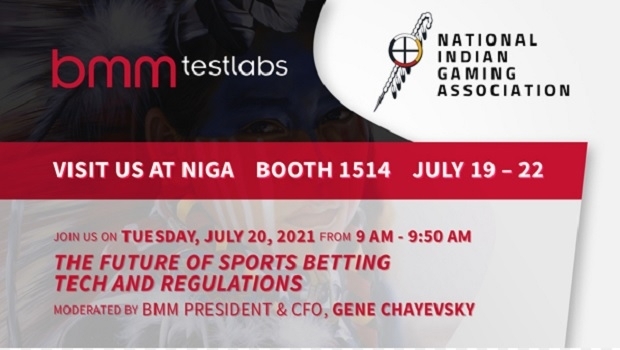 BMM Testlabs exhibits at NIGA 2021 in Las Vegas