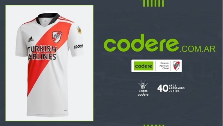 Codere se torna a Casa de Apostas Oficial do River Plate na Argentina