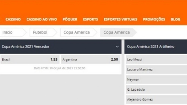 Betting market heats up with Copa América final and sees Brazil as favorite