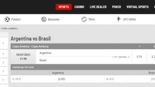 Betting market heats up with Copa América final and sees Brazil as favorite