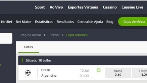 Betting market heats up with Copa América final and sees Brazil as favorite