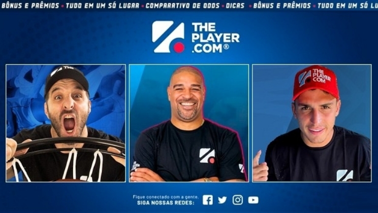 ThePlayer.com tem Adriano, Rafinha Bastos e Felipe Prior como tipsters para apostadores no Brasil