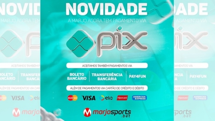 MarjoSports incorpora PIX em sua plataforma para facilitar a experiência dos apostadores