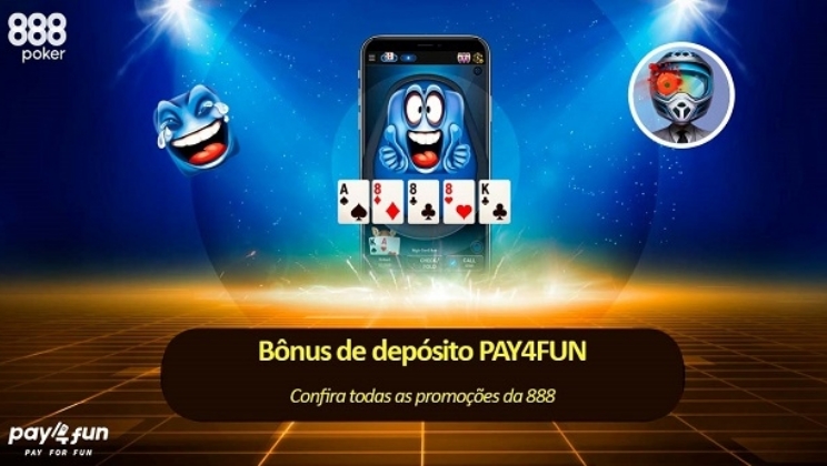 Pay4Fun lança uma imperdível promoção em parceria com a grande casa 888 Poker