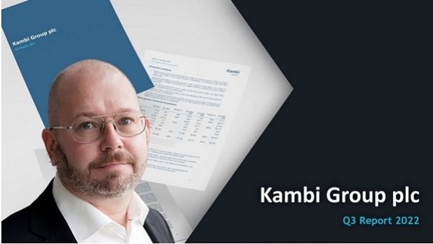 Kambi reports turnover growth of 12% and revenue of €36.7m on Q3 2022