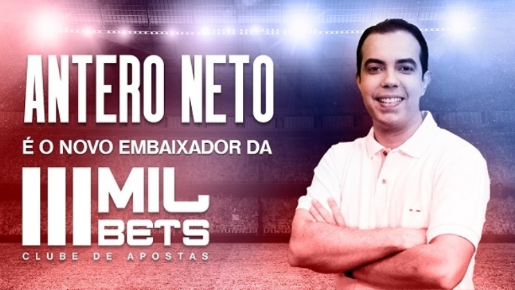 Narrador esportivo Antero Neto é o novo embaixador da Milbets