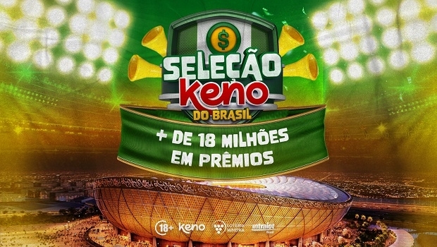 Promoção “Seleção Keno do Brasil” da Intralot já está no ar e distribuirá mais de R$ 18 milhões