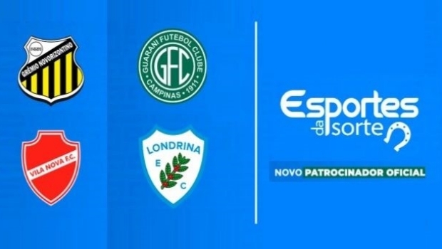 Esportes da Sorte signs sponsorship deals with Guarani-SP, Londrina, Novorizontino and Vila Nova-GO