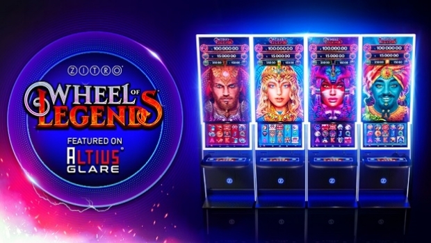 Zitro announces worldwide launch of Wheel of Legends on stellar cabinet Altius Glare