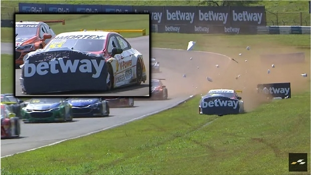 Pilot's incident in Stock Car race "viralizes" Betway brand on TV and networks