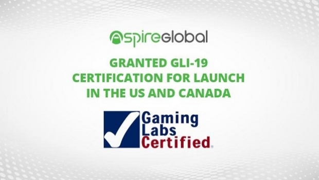 Aspire Global granted GLI-19 certification for launch in the US and Canada