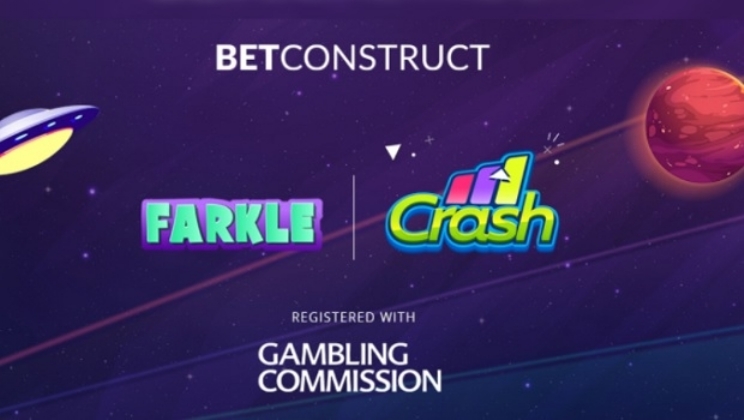 BetConstruct fornecerá jogos Crash e Farkle sob sua licença UKGC