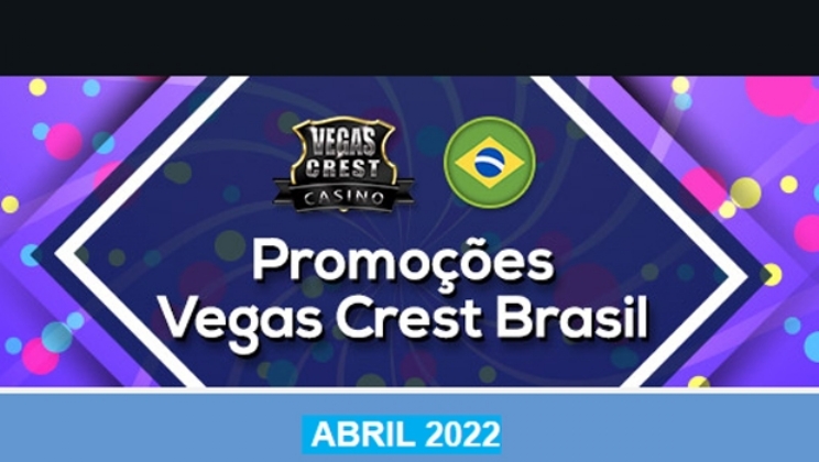 Vegas Crest Casino Brasil lança bônus de Páscoa e muito mais em abril