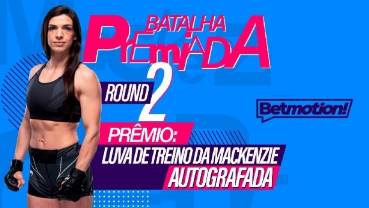 Betmotion vai sortear luva autografada da lutadora do UFC e embaixadora da marca Mackenzie Dern