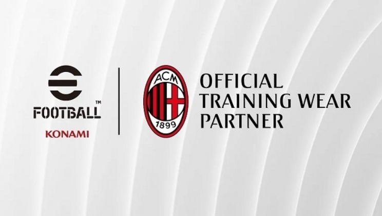 Konami se torna a primeira parceira oficial de roupas de treinamento na história do AC Milan