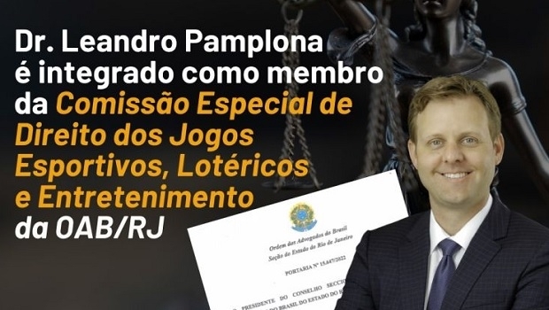 Leandro Pamplona passa a integrar a Comissão de Direito dos Jogos na OAB-RJ