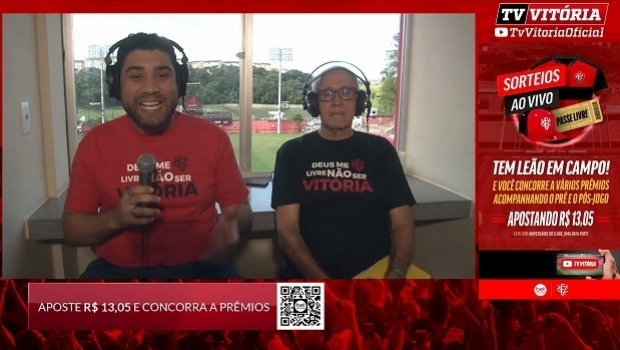 With support from Betnacional, Vitória debuted special broadcast of games on YouTube