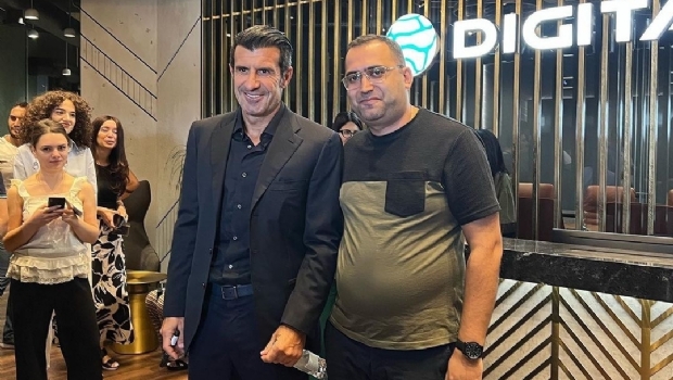 Luis Figo visited Digitain’s headquarters in Armenia for the first time as brand ambassador